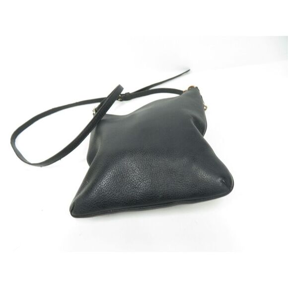 Coach Swagger Swingpack Pebbled Leather Crossbody Purse Bag Chain Black - Picture 6 of 9